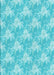 Machine Washable Transitional Bright Turquoise Blue Rug, wshpat1273lblu