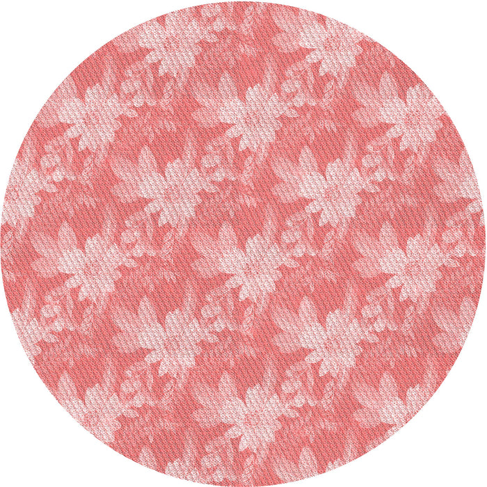 Square Patterned Pastel Pink Rug, pat1273rd