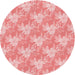 Square Patterned Pastel Pink Rug, pat1273rd