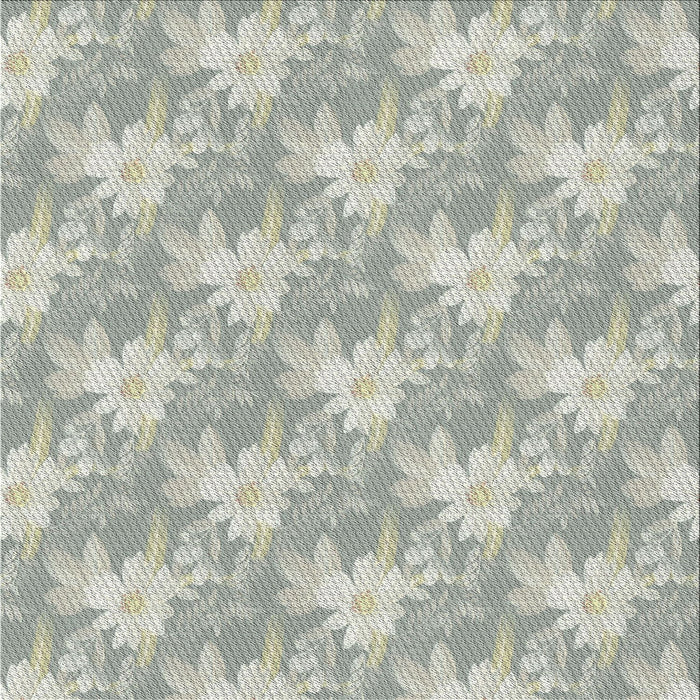 Square Patterned Sage Green Novelty Rug, pat1273
