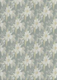 Machine Washable Transitional Sage Green Rug, wshpat1273