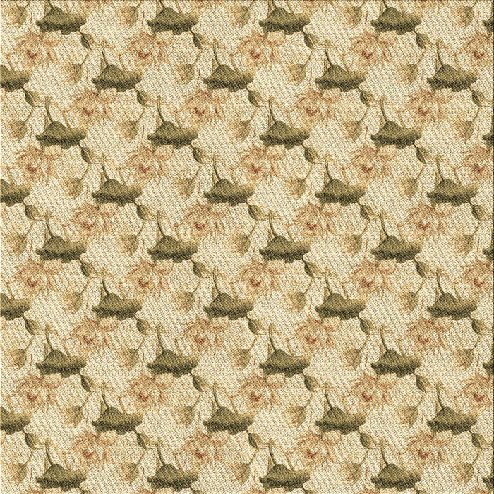 Round Machine Washable Transitional Cinnamon Brown Rug, wshpat1274brn