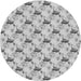 Square Patterned Gray Rug, pat1274gry