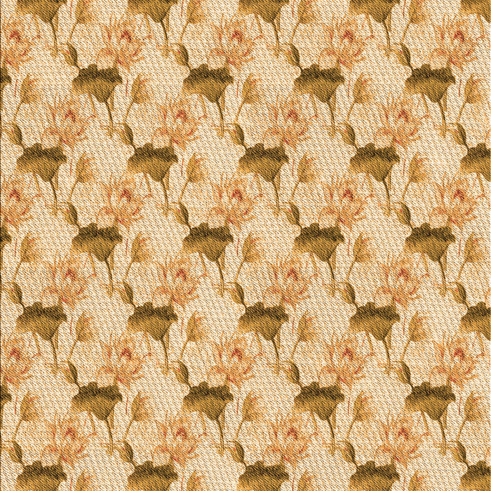 Patterned Orange Rug, pat1274org