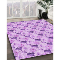 Patterned Purple Rug, pat1274pur