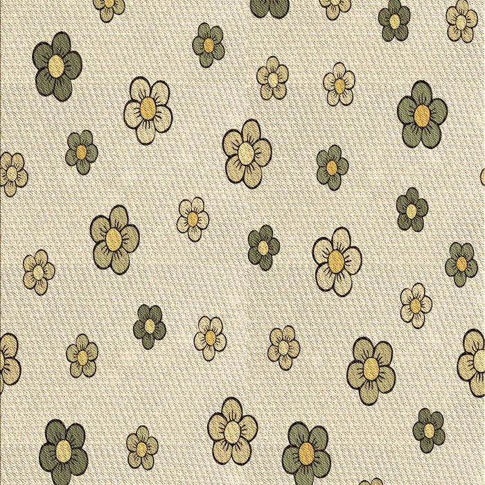 Patterned Vanilla Gold Rug, pat1275brn