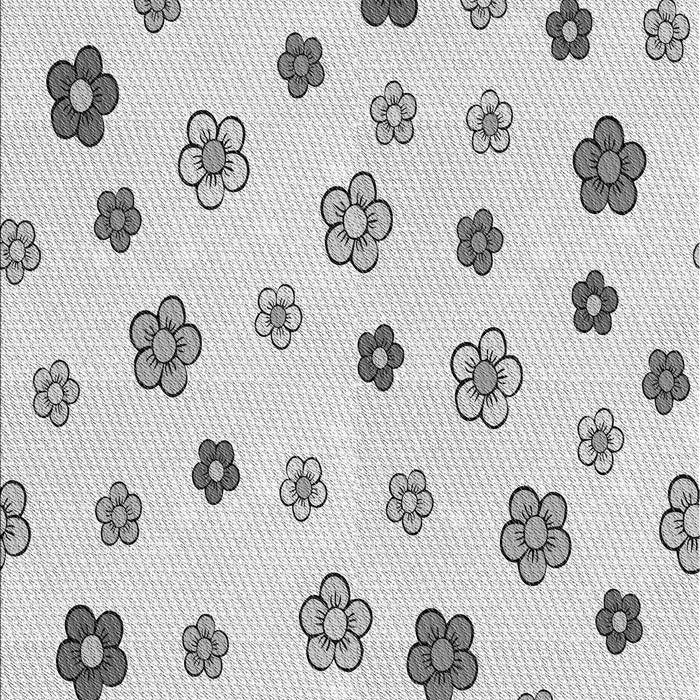 Patterned Platinum Gray Rug, pat1275gry