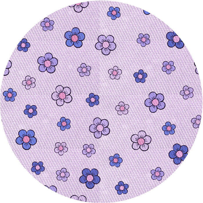 Square Patterned Lilac Purple Rug, pat1275pur