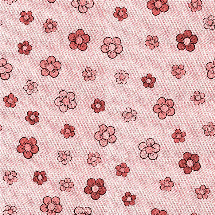 Round Patterned Light Rose Pink Rug, pat1275rd