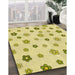 Patterned Sun Yellow Rug in Family Room, pat1275yw