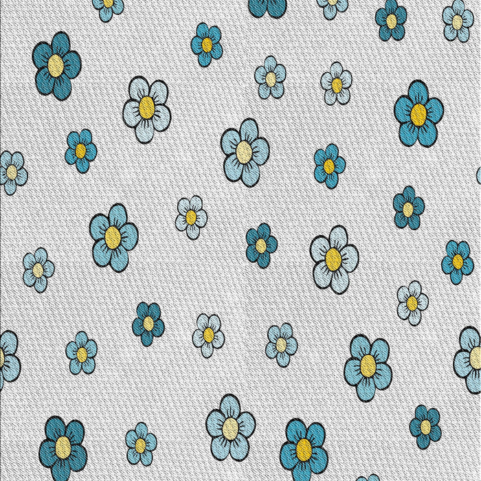 Machine Washable Transitional Water Blue Rug, wshpat1275