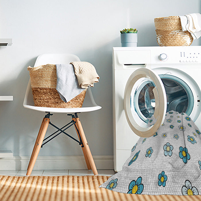 Machine Washable Transitional Water Blue Rug in a Washing Machine, wshpat1275