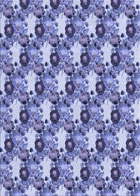 Machine Washable Transitional Deep Periwinkle Purple Rug, wshpat1276blu