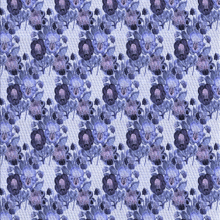 Patterned Deep Periwinkle Purple Rug, pat1276blu