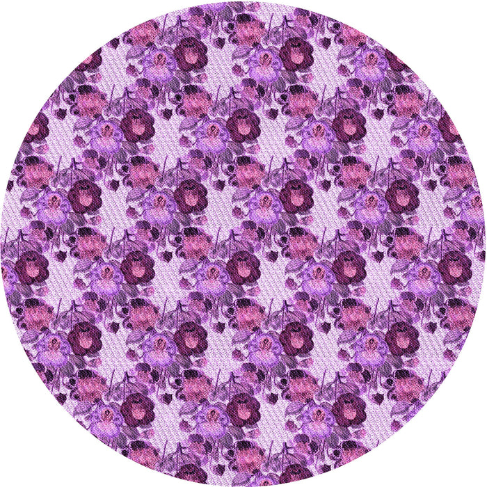 Square Patterned Violet Purple Rug, pat1276pur