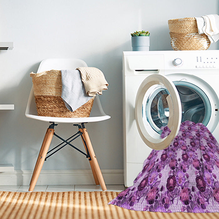 Machine Washable Transitional Violet Purple Rug in a Washing Machine, wshpat1276pur