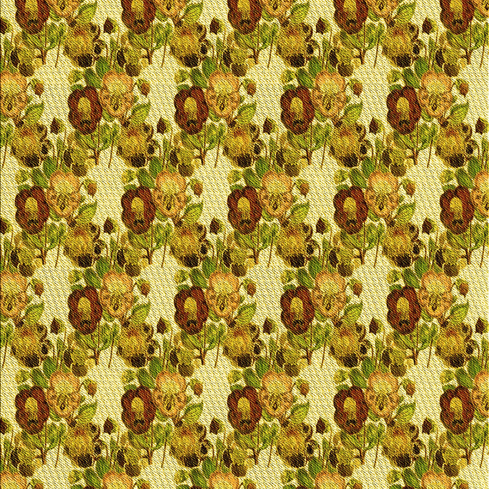 Patterned Golden Brown Yellow Rug, pat1276yw