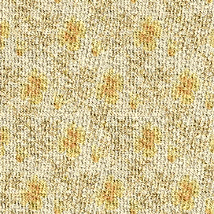 Machine Washable Transitional Sun Yellow Rug, wshpat1277brn