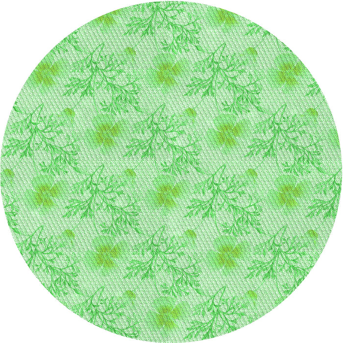 Square Patterned Green Rug, pat1277grn