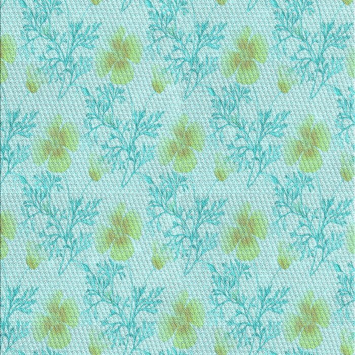 Machine Washable Transitional Medium Turquoise Green Rug, wshpat1277lblu