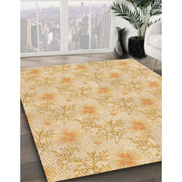 Patterned Orange Rug, pat1277org