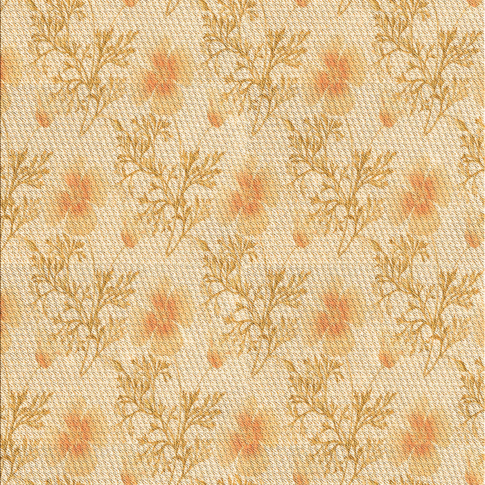 Patterned Orange Rug, pat1277org