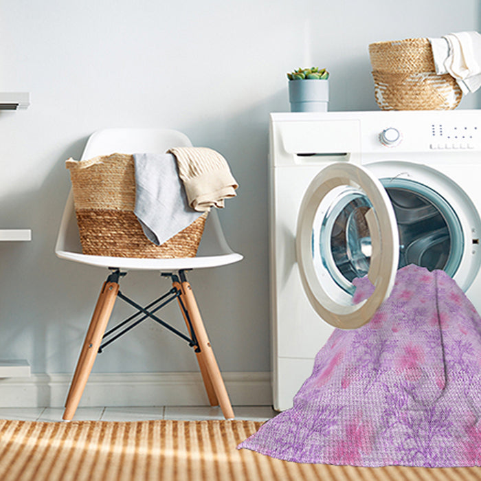 Machine Washable Transitional Violet Purple Rug in a Washing Machine, wshpat1277pur