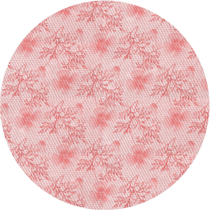 Square Patterned Light Red Pink Rug, pat1277rd