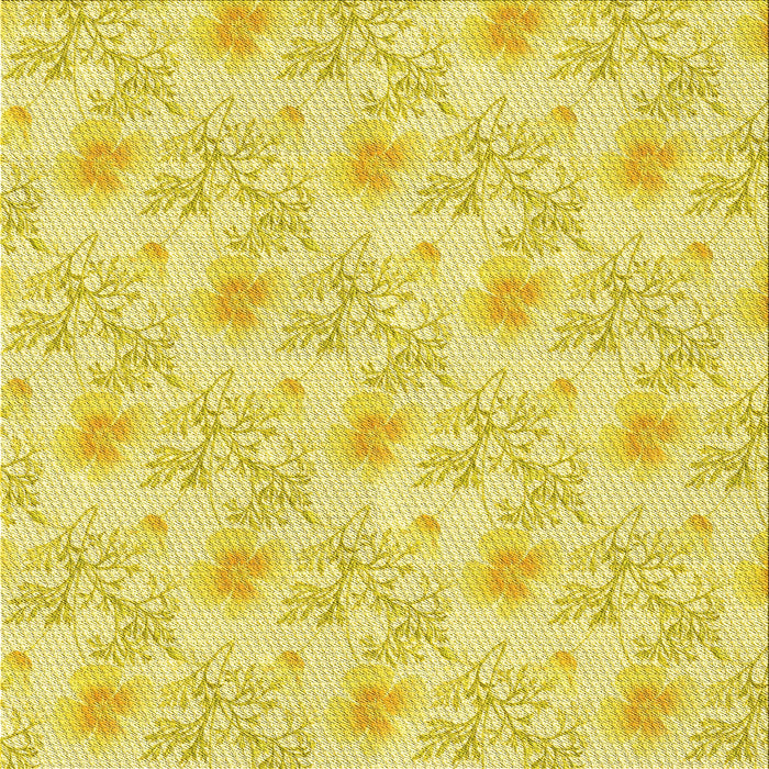 Round Patterned Golden Brown Yellow Rug, pat1277yw