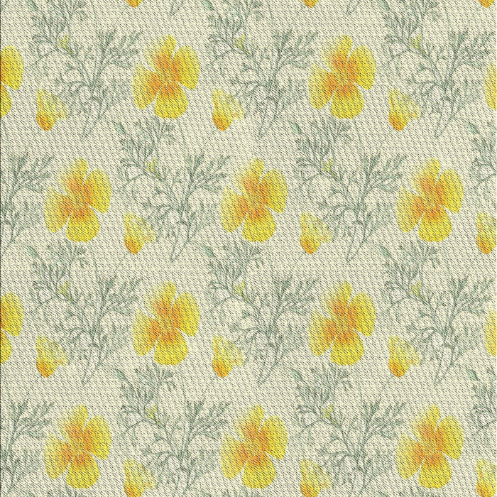 Patterned Copper Green Novelty Rug, pat1277