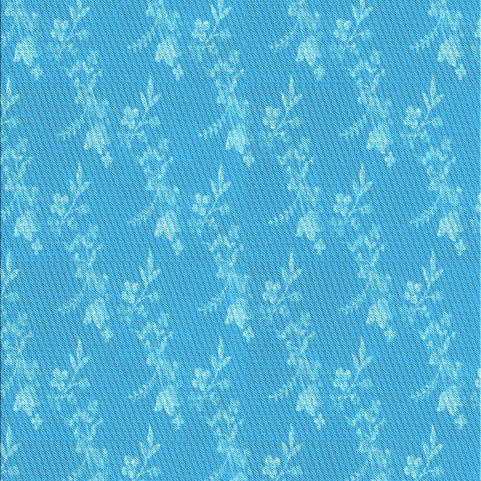 Machine Washable Transitional Bright Turquoise Blue Rug, wshpat1278lblu