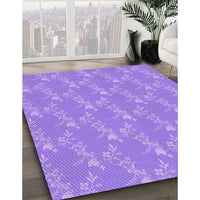 Patterned Purple Rug, pat1278pur