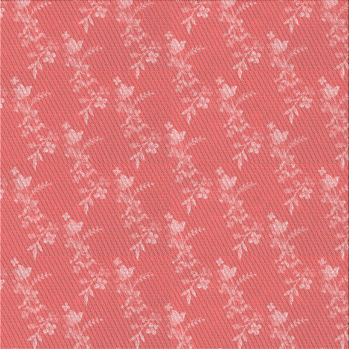 Round Patterned Fire Red Rug, pat1278rd