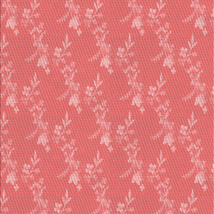 Patterned Fire Red Rug, pat1278rd