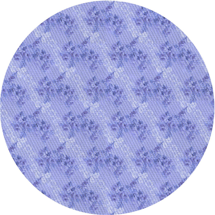 Square Patterned Light Slate Blue Rug, pat1279blu