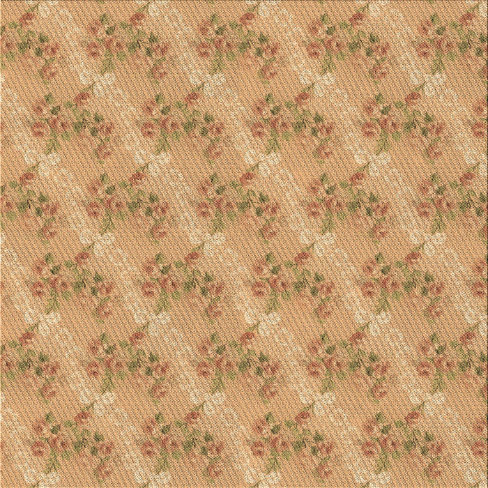 Round Machine Washable Transitional Yellow Orange Rug, wshpat1279brn