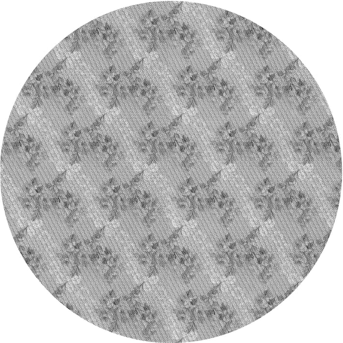 Square Patterned Gray Rug, pat1279gry