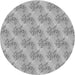 Square Patterned Gray Rug, pat1279gry