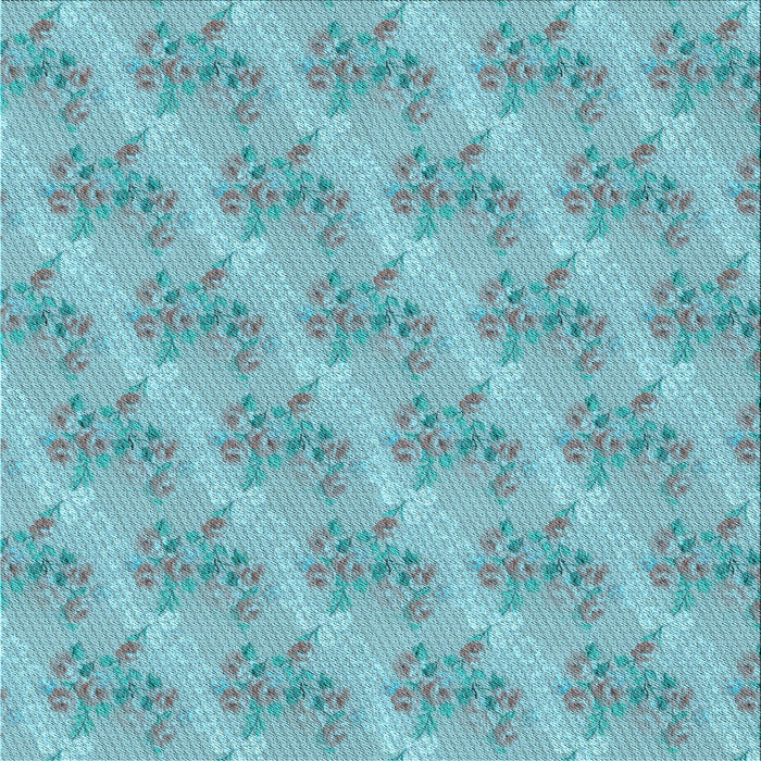 Round Patterned Seafoam Green Rug, pat1279lblu