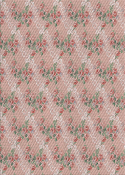 Machine Washable Transitional Rust Pink Rug, wshpat1279