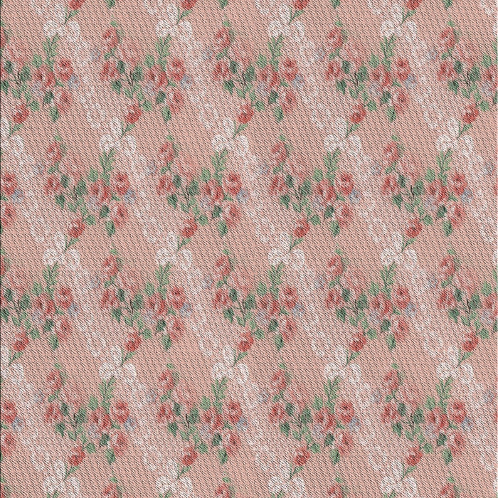 Machine Washable Transitional Rust Pink Rug, wshpat1279