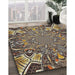 Patterned Light French Beige Brown Novelty Rug in Family Room, pat127