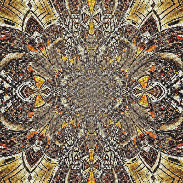 Machine Washable Transitional Light French Beige Brown Rug, wshpat127