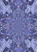 Patterned Deep Periwinkle Purple Rug, pat128blu