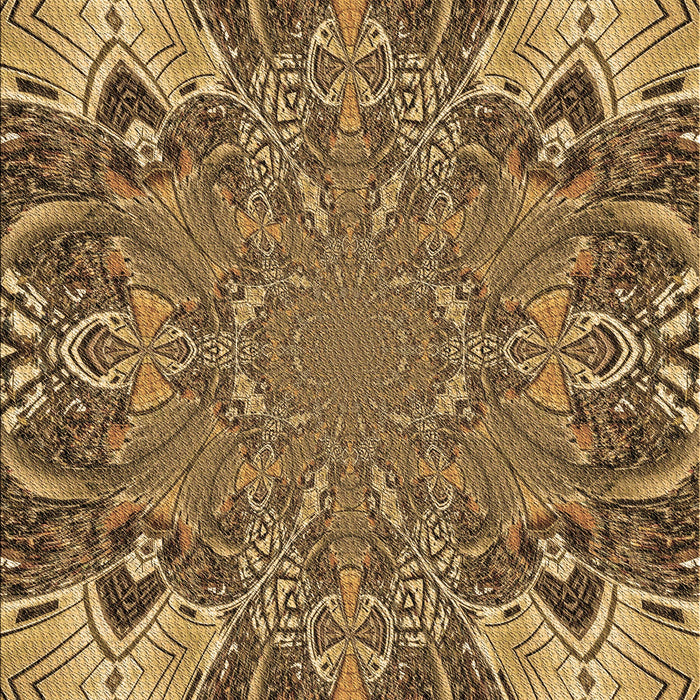 Patterned Dark Bronze Brown Rug, pat128brn