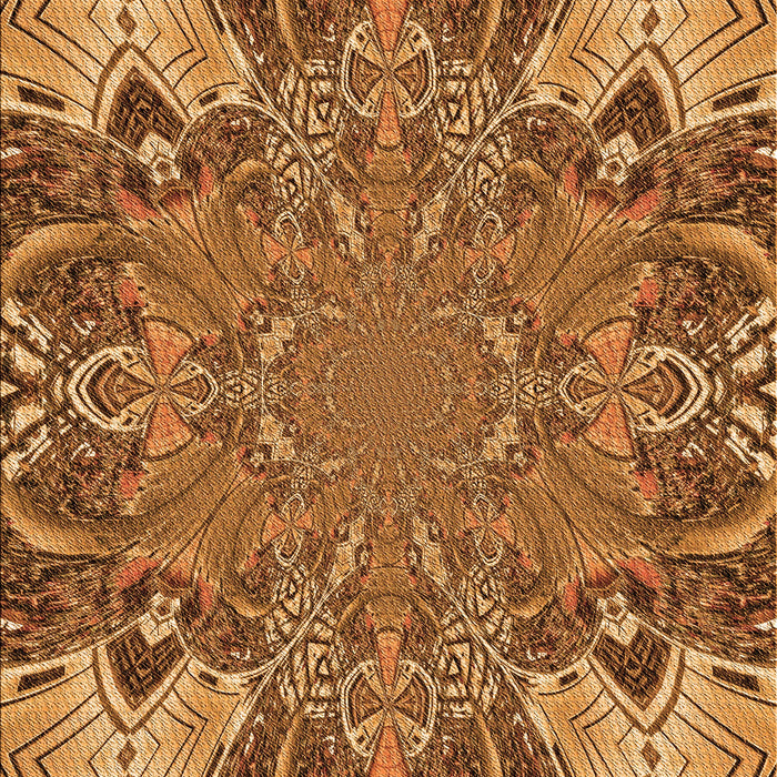 Patterned Orange Rug, pat128org