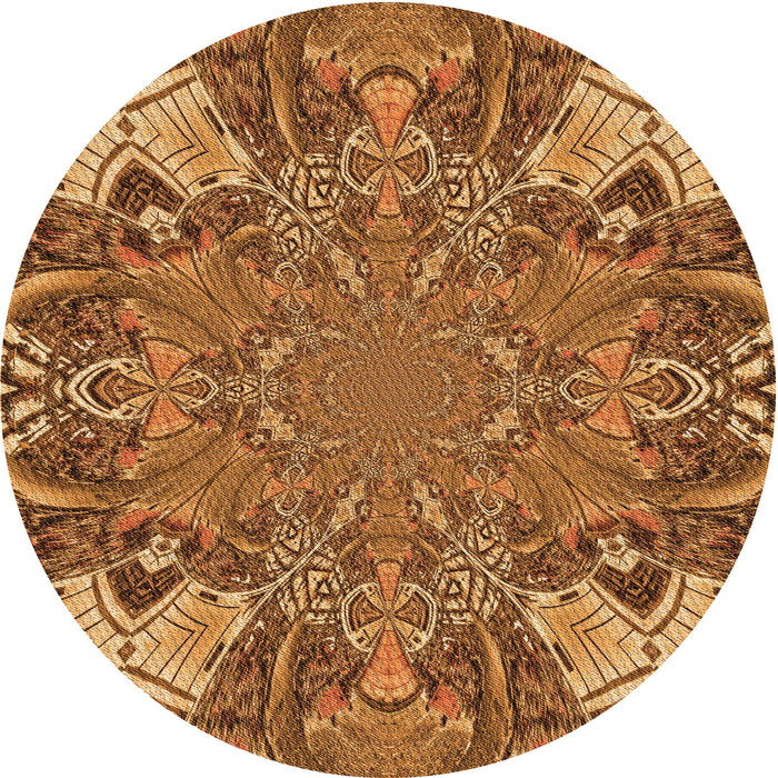 Square Machine Washable Transitional Orange Rug in a Living Room, wshpat128org