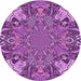 Square Patterned Dark Magenta Purple Rug, pat128pur