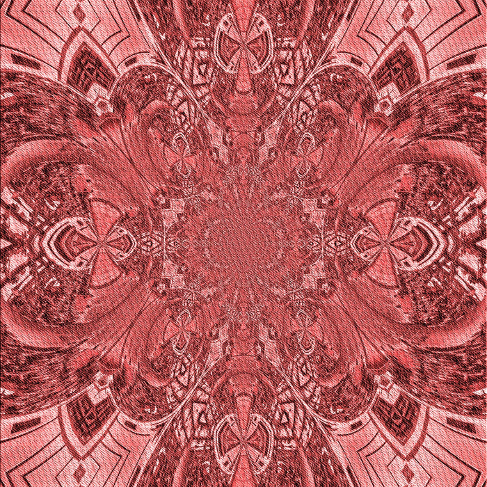 Patterned Red Rug, pat128rd