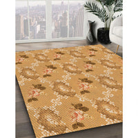 Patterned Orange Rug, pat1280org